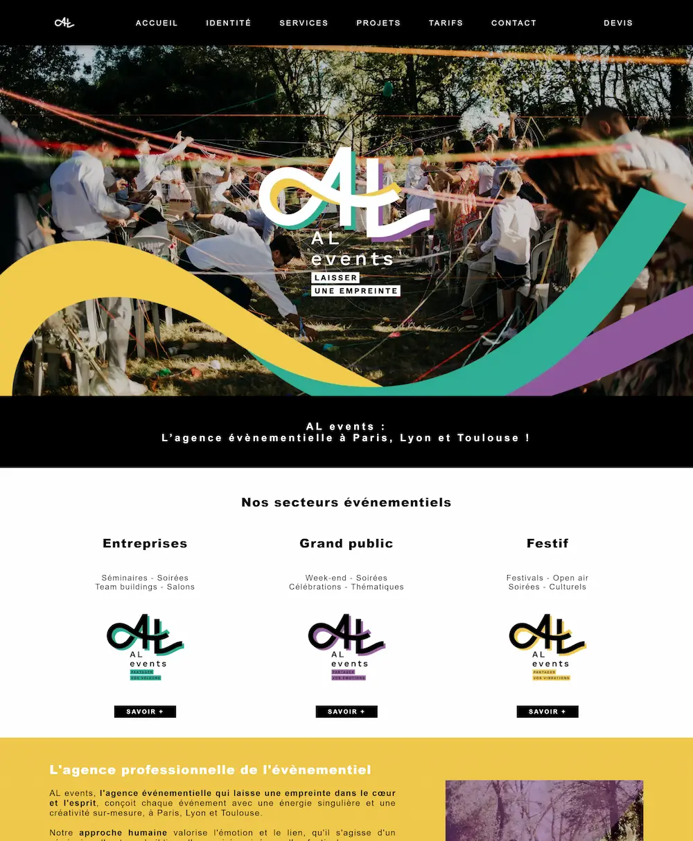 Plateforme événementielle Al Events